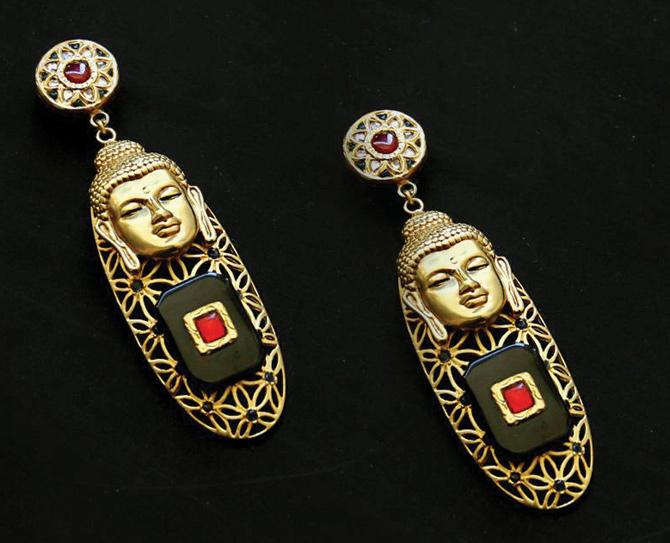 Buddha earrings