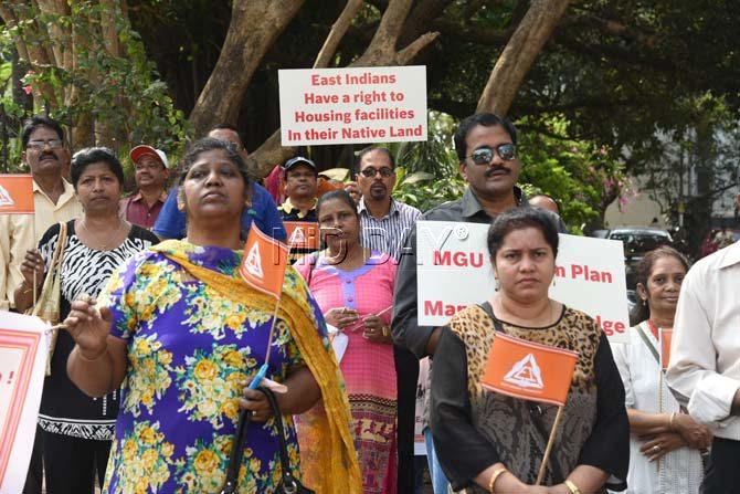 Members of the East Indian community organised their fourth annual rally, which started from Mount Mary Church and ended at Stanislaus Ground in Bandra. Pics/Nimesh Dave