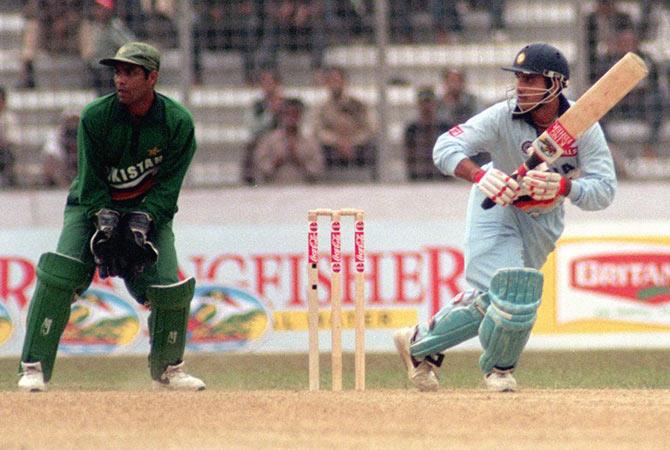 Sourav Ganguly in action during his knock of 124