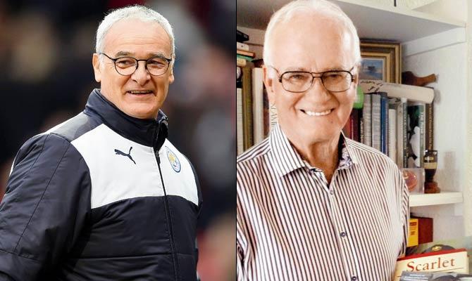 Leicester City’s EPL-winning manager Claudio Ranieri (left) and former Australia off-spinner Ashley Mallett. Pics/Getty Images, Patricia Gardner