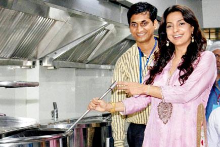 Juhi Chawla puts her culinary skills to test