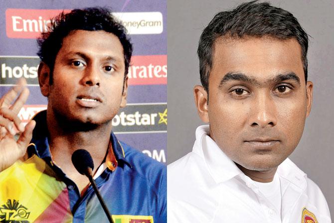 Sri Lanka captain Angelo Mathews and Mahela Jayawardene