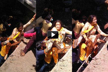 Caught on camera: BJP MP falls into drain in Vadodara; injured