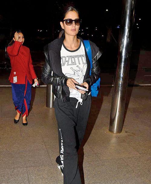 Katrina Kaif at the Mumbai airport 