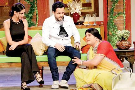 Nargis Fakhri, Emraan Hashmi on sets of 'Comedy Nights Live'