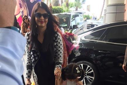 Here's the first photo of Aishwarya at Cannes with Aaradhya