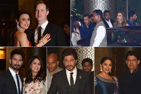 Photos: Salman-Iulia, SRK, Shahid at Preity Zinta's wedding reception