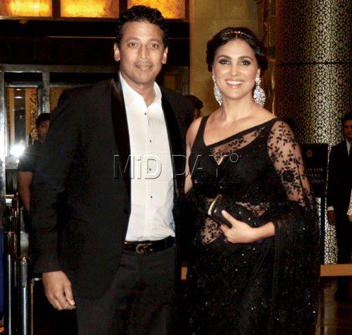 Mahesh Bhupathi with his wife Lara Dutta