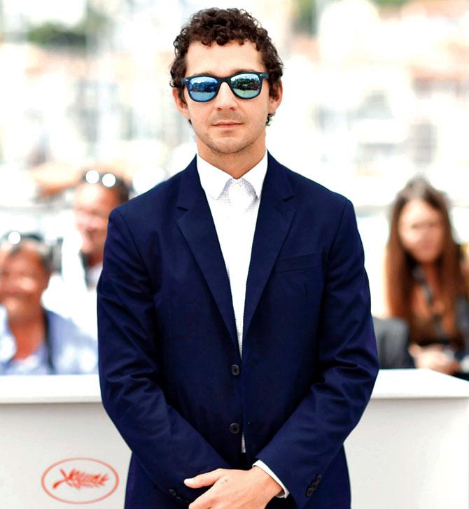 Shia Labeouf during a photocall at the 69th Cannes Film Festival in France yesterday. Pic/AFP