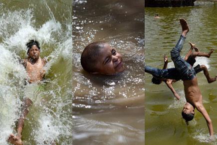 Splash! This is how kids are beating the heat in New Delhi