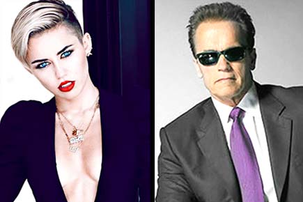 Miley Cyrus and Arnold Schwarzenegger reunite