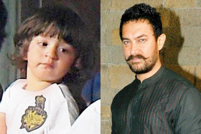 AbRam Khan and Aamir Khan