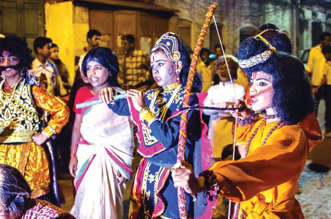 A Jatra performance by students of The Oriental Seminary, one of the oldest schools in Kolkata