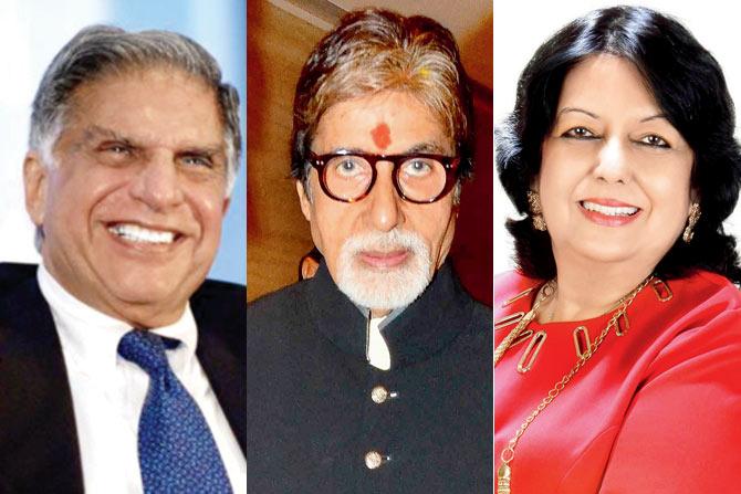 Ratan Tata; Amitabh Bachchan; Neelam Kumar