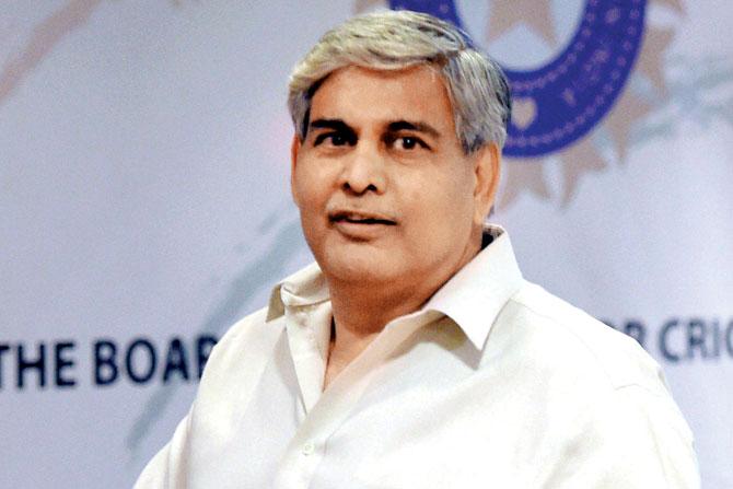 Former BCCI president and newly-elected ICC chairman Shashank Manohar during a media interaction at BCCI headquarters in Mumbai on Saturday. Pic/PTI