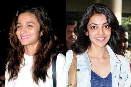 Spotted: Alia Bhatt and Kajal Aggarwal at Mumbai airport