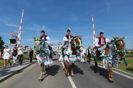 Moments from the Ride of the Kings Parade in Czech Republic