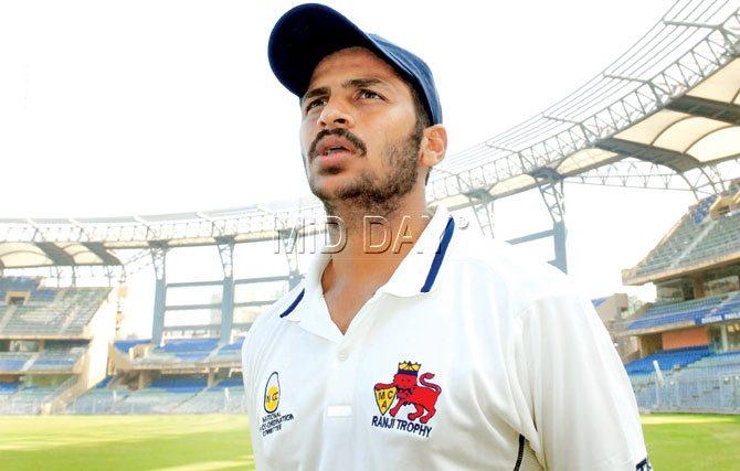 Mumbai pacer Shardul Thakur after a Ranji Trophy match against Vidarbha at the Wankhede Stadium in 2013. File pic/Shadab Khan