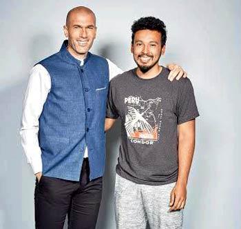 Zinedine Zidane and Rohan Shrestha