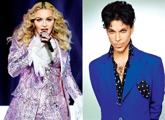 Madonna at the Billboard Music Awards and Prince. Pic/PTI