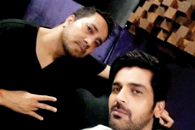 Mika Singh and Arjan Bajwa 