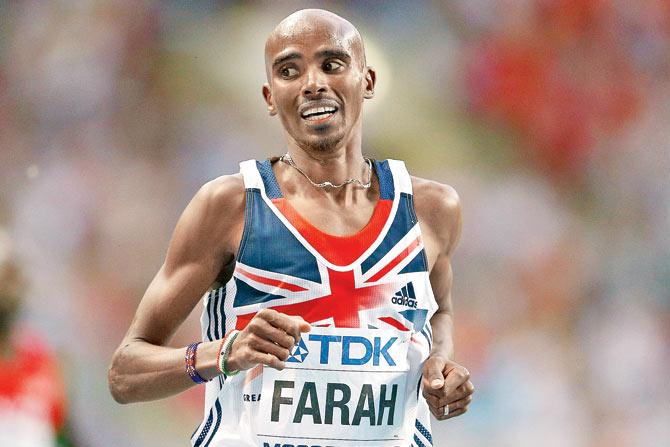 British track runner Mo Farah