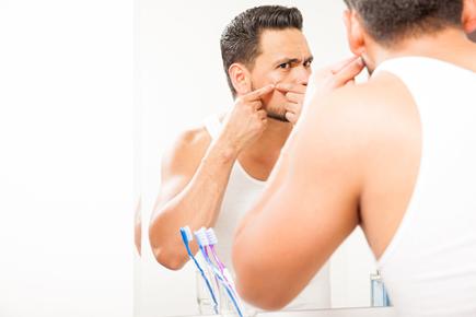 How can men get rid of pimples