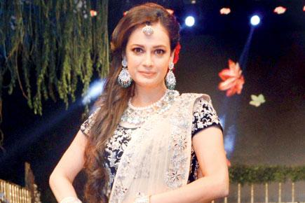 Dia Mirza walks the ramp for designer's new bridal collection