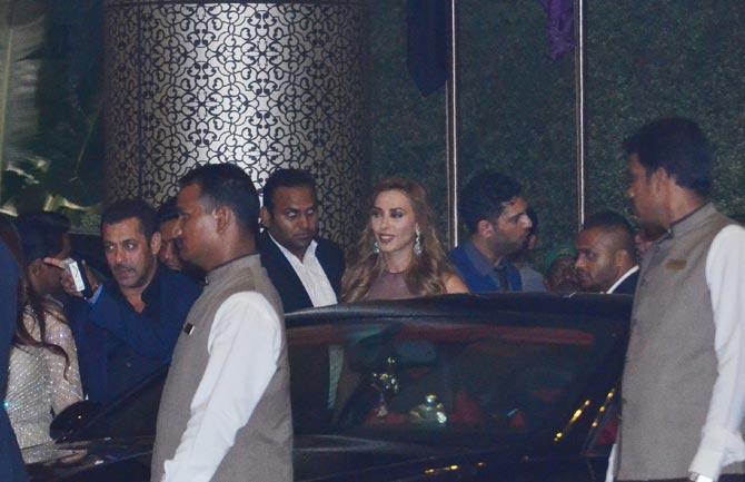 Salman Khan and Iulia Vantur arrived together at Preity Zinta