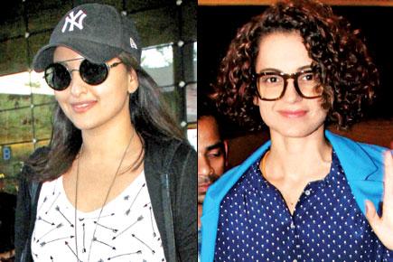 Spotted: Sonakshi Sinha and Kangana Ranaut at Mumbai airport