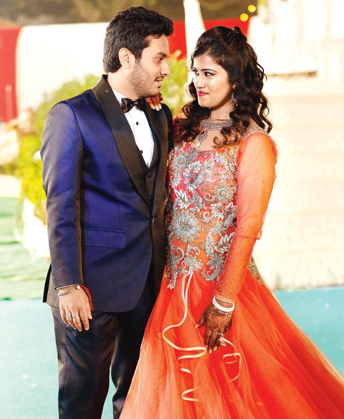 Mumbaikar Priyal Thosani chose a gown for her reception (in pic) and her sangeet for better mobility
