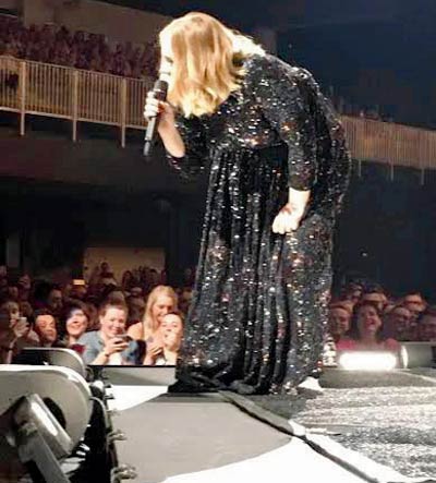 Adele at the concert
