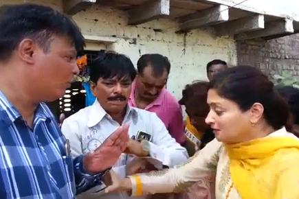 Watch video: BJP MP Poonam Madam falls inside a drain, injured
