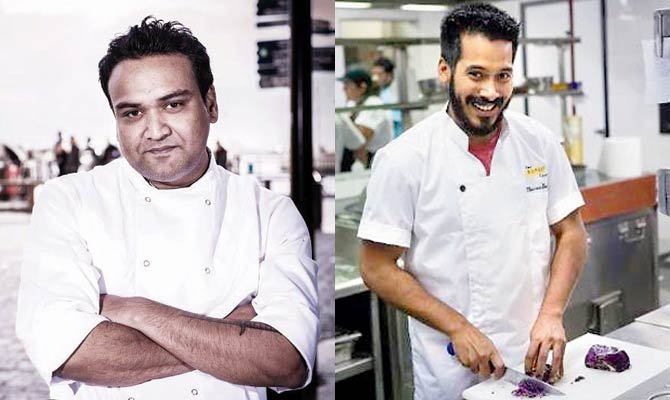 Chef Stephen Gomes and (right) Chef Thomas Zacharias