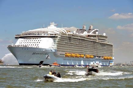 World's biggest cruise ship sets sail from France
