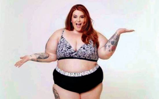 The photo of Tess Holliday banned by the social media site. Pic/Facebook | Cherchez la Femme