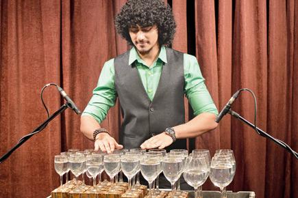 Mumbai teenager creates music using wine glasses