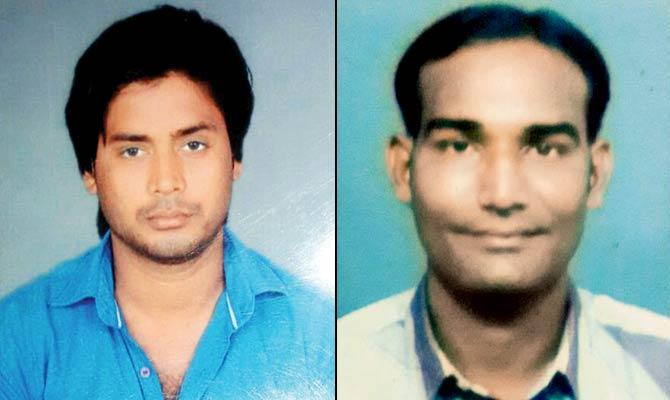 Dhirendrakumar Singh, the mastermind who is at large, (right) Jigar Karelia, the Mumbai agent of Singh, was arrested