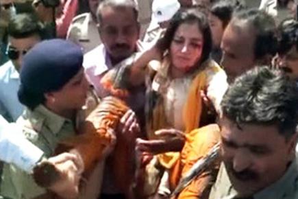BJP MP Poonam Madam fell into drain admitted to hospital 