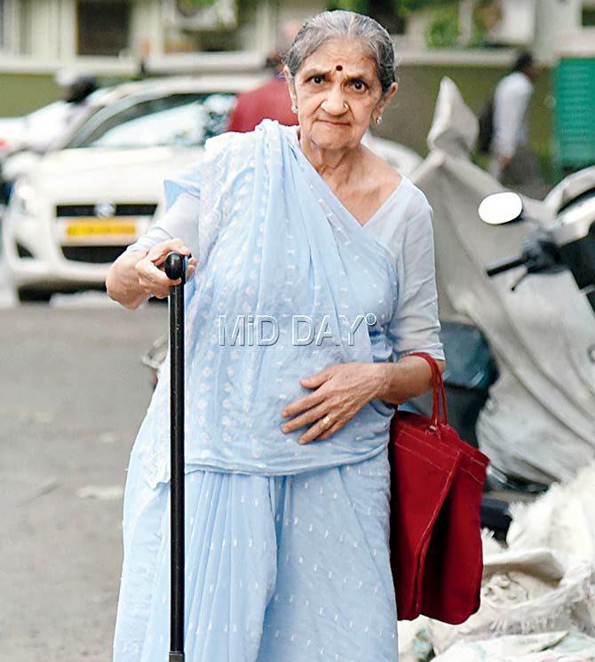 81-year-old Pushpaben. Pic/Rane Ashish