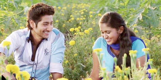 Akash Thosar and Rinku Rajguru played a young, inter-caste couple in the Marathi film Sairat