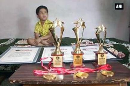 Meet Varad Malkhandale: 4-year-old boy with 3 national records