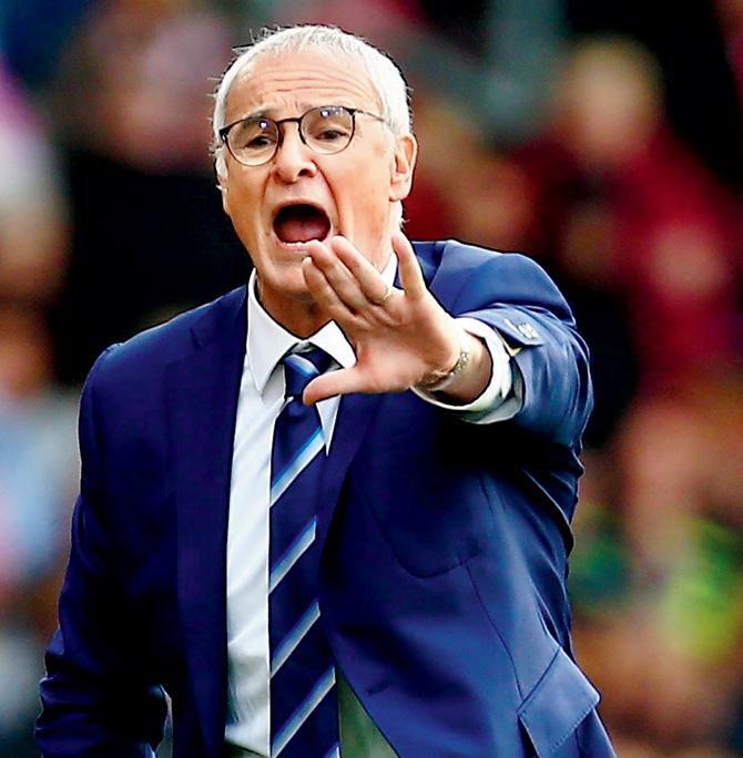 Leicester manager Claudio Ranieri 