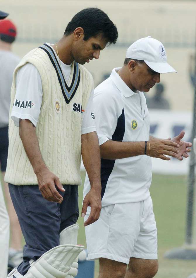 Sunil Gavaskar and Rahul Dravid