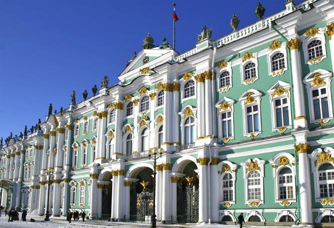 The Winter Palace during the day