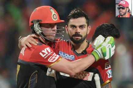 IPL 9: Kohli and de Villiers are like Batman and Superman, says Gayle