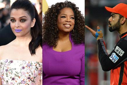 What is common between Virat Kohli, Aishwarya Rai and Oprah Winfrey?