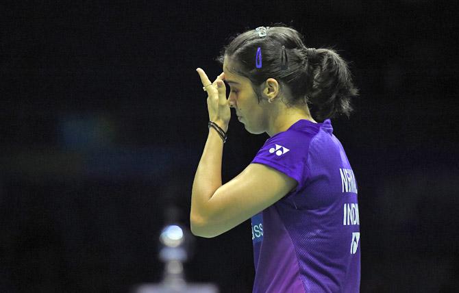 Saina Nehwal after her match