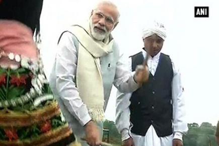 Watch: PM Modi playing the drums of Meghalaya