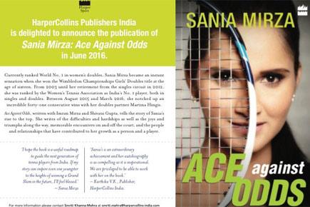 Sania Mirza's autobiography 'Ace Against Odds' to be out in July